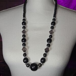 Classic Black Bead Necklace - Elegant Women’s Jewelry